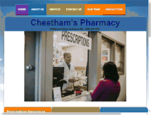 Tablet Screenshot of cheethamspharmacy.ca